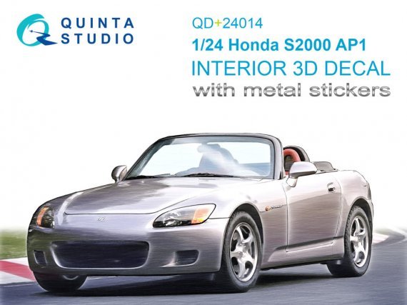 1/24 Honda S2000 AP1 Interior for Tamiya with metal sticker