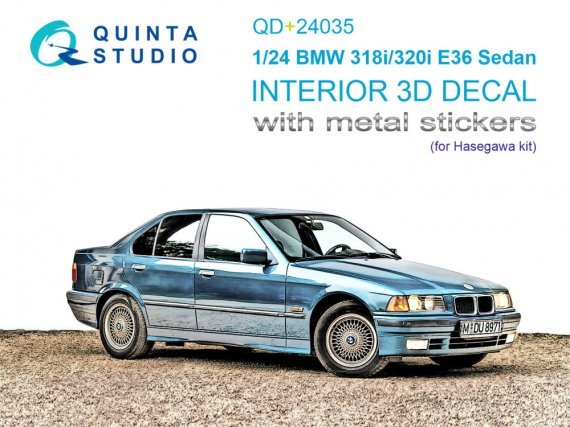 QUINTA STUDIO 1/24 BMW E36 Interieur 3D Farbe