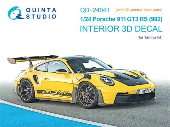 Quinta Studio Porsche 911 GT3 RS 992 Int�rieur 3D 1/24