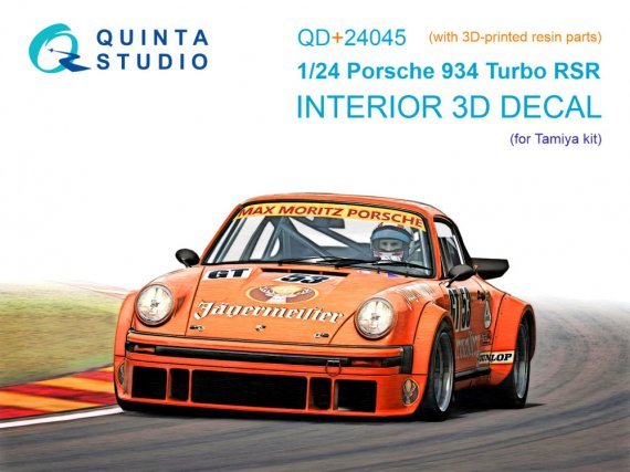 Quinta Studio Porsche 934 Turbo RSR Interno 3D 1/24