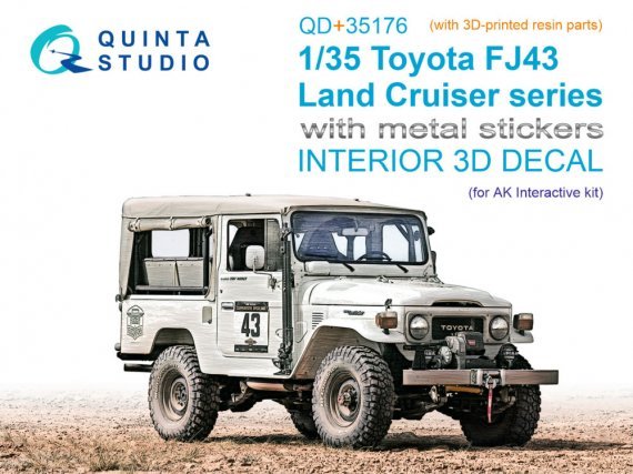 Quinta Studio Int�rieur 3D Toyota FJ43 Land Cruiser 1/35