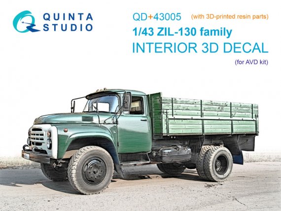 Quinta Studio 1/43 ZIL-130 Interno 3D Color AVD