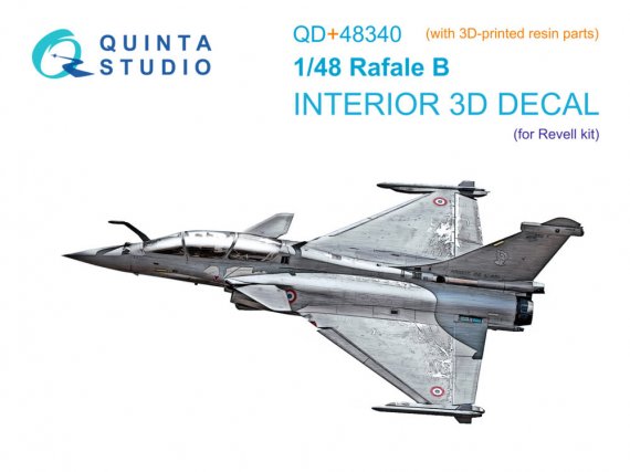 1/48 Dassault Rafale B color Interior for Revell