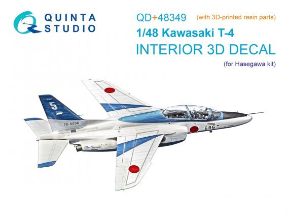 1/48 Kawasaki T-4  & color Interior for Hasegawa