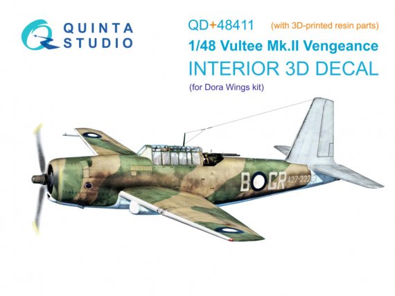 Quinta Studio Vultee Mk.II Vengeance 3D Interior 1/48