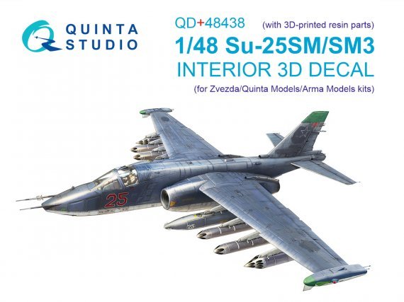 1/48 Sukhoi Su-25SM/SM3 coloured Interior