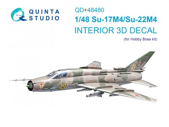 1/48 Su-17M4/Su-22M4 color Interior for Hobby Boss