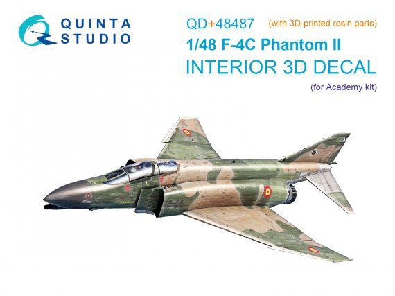 1/48 McDonnell F-4C Phantom II Interior with resin for Academy