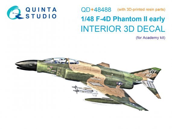 1/48 McDonnell F-4D early Phantom II Interior for Academy