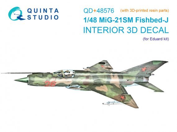 1/48 MiG-21SM Fishbed-J Interior for Eduard