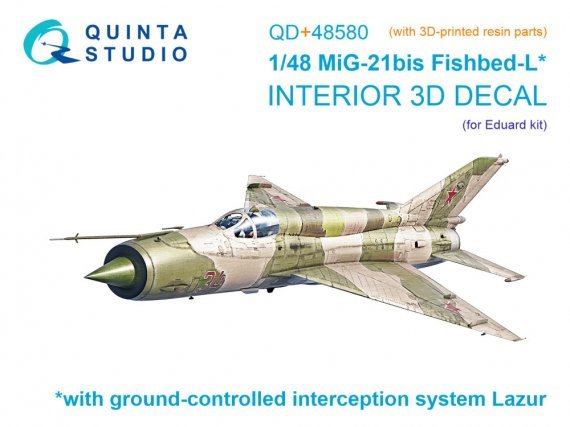 1/48 MiG-21bis early Fishbed-L Interior for Eduard