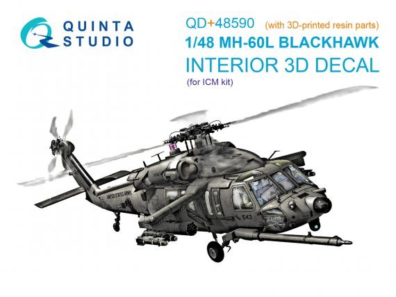 1/48 MH-60L Blackhawk Interior for ICM