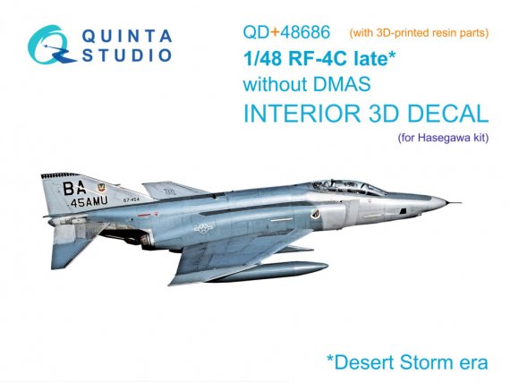 Quinta Studio RF-4C Phantom II 1/48 Interni 3D DMAS