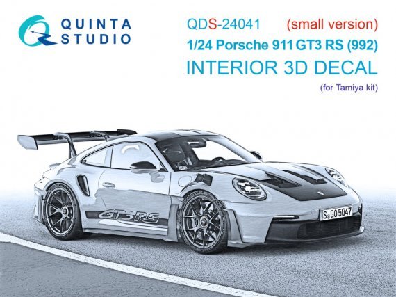 Quinta Studio 1/24 Int�rieur Porsche 911 GT3 RS 992 Tamiya