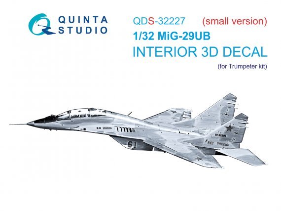 1/48 MiG-29UB & color Interior for Trumpeter SMALL