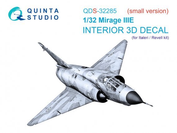 Quinta Studio Mirage IIIE 1/32 3D Interior ITA/Revell