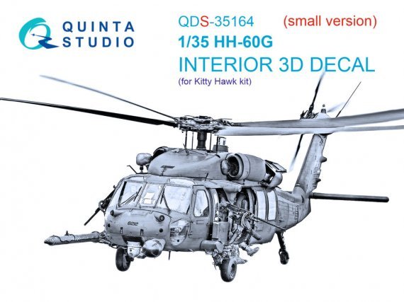 Quinta Studio 1/35 HH-60G Pave Hawk Int�rieur 3D couleur Kitty H