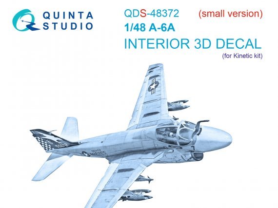 1/48 A-6A Interior on decal paper for Kinetic Small version