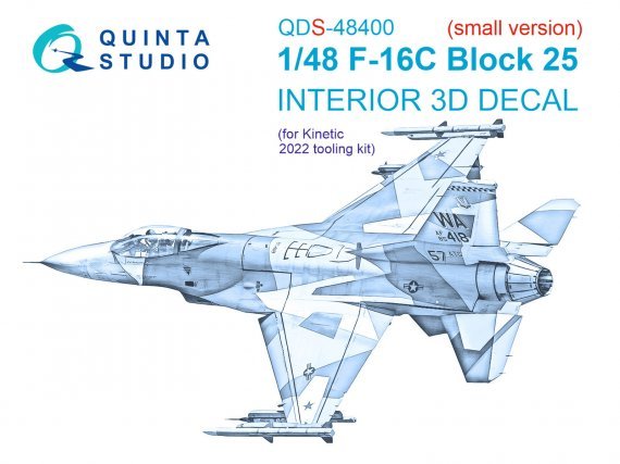 1/48 Lockheed-martin F-16C block 25 small version for Kinetic