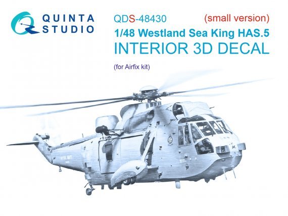 1/48 Westland Sea King HAS.5 Interior Small version for Airfix