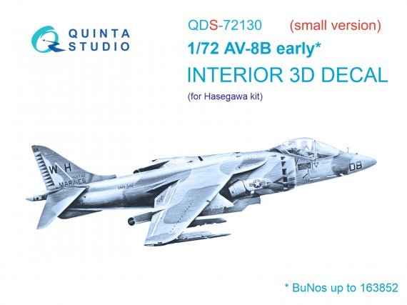 1/72 AV-8B early Interior for Hasegawa small version