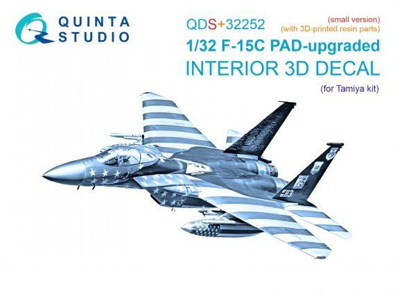 1/32 McDonnell F-15C Eagle PAD-upgraded Interior for Tamiya