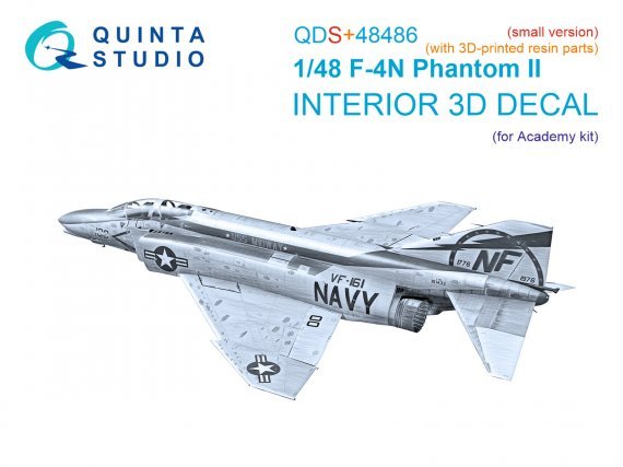 1/48 McDonnell F-4N Phantom II Interior for Academy