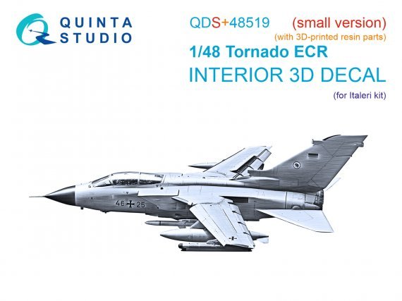 1/48 Panavia Tornado Ecr Interior for Italeri, Small version