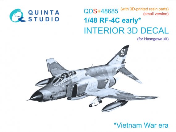 Quinta Studio Int�rieur 3D RF-4C Phantom II Early 1/48 Hasegawa
