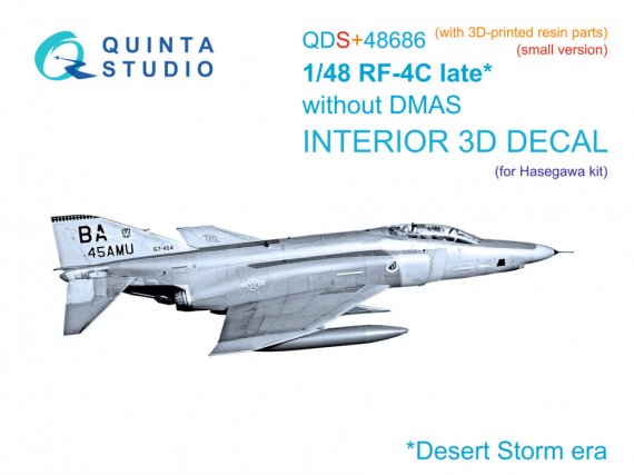 Quinta Studio RF-4C Phantom II late DMAS 1/48 Hasegawa