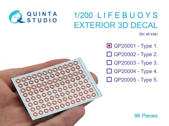 QUINTA STUDIO Bou�es de Sauvetage Type 1 - Maquette Navale 1/200