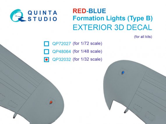 Quinta Studio Feux de Formation Rouge-Bleu Type B 1/32