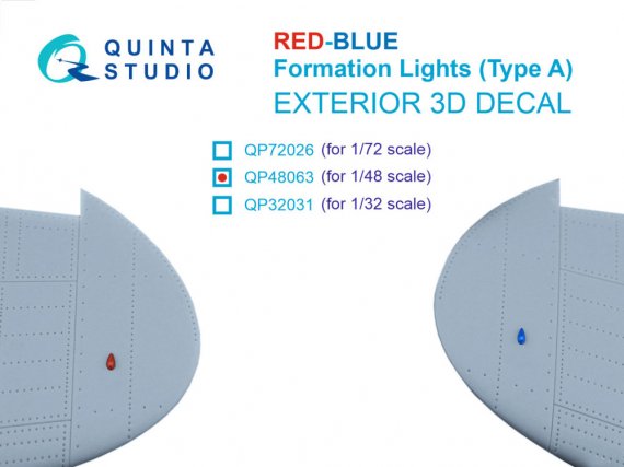 Quinta Studio Feux de Formation Rouge-Bleu Type A 1/48