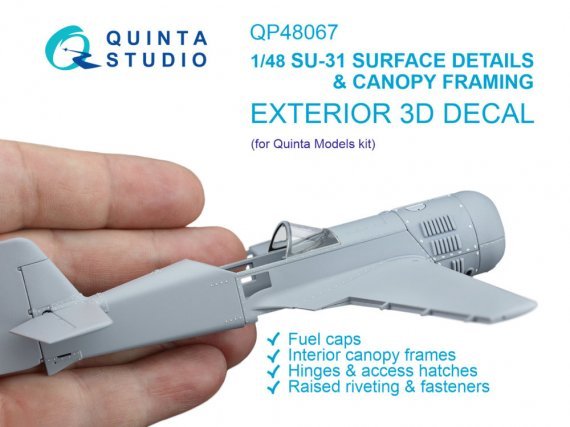 QUINTA STUDIO 1/48 Su-31 D�tails Surface & Verri�re