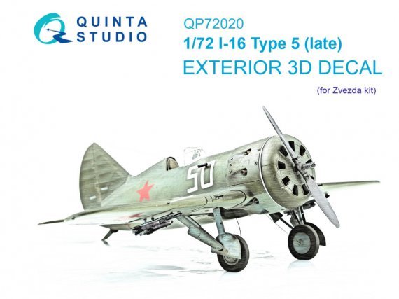 1/72 I-16 Type 5 late Ensemble ext�rieur pour Zvezda