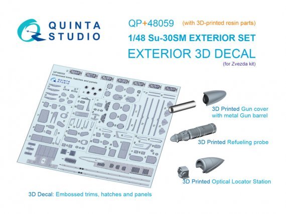 Quinta Studio Set Ext�rieur Su-30SM 1/48 pour Zvezda