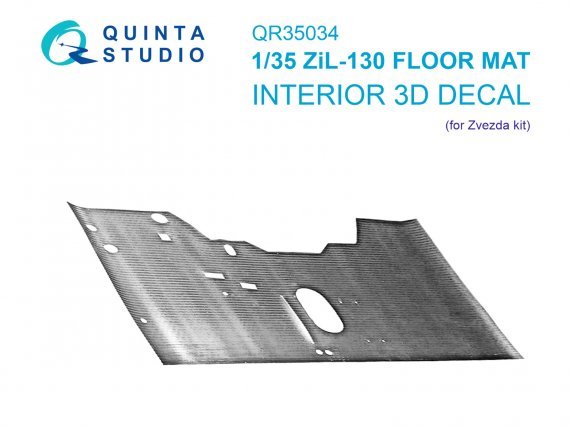 1/35 ZiL-130 floor mat for Zvezda