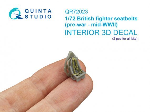 Quinta Studio Ceintures Pilote Chasseur Britannique 1/72