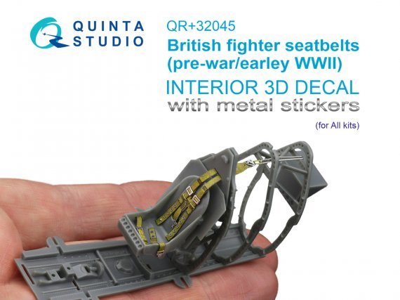 1/32 British Fighter Seatbelts, pre-war/early WWII