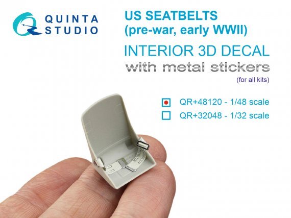 1/48 Pre-war/early WWII US fighter seatbelts