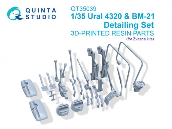 Quinta Studio Detailset Ural 4320 BM-21 1/35 Zvezda