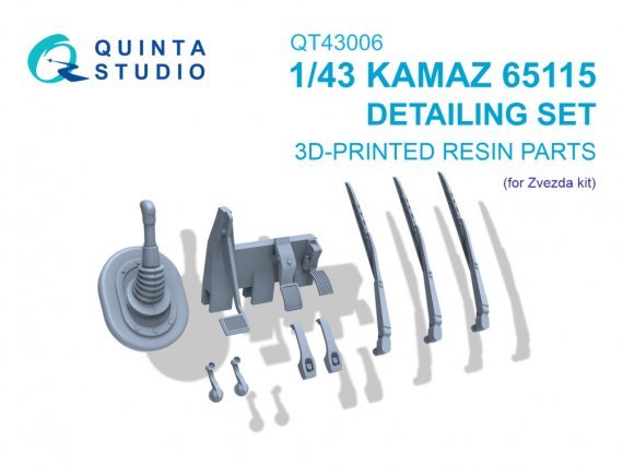 Quinta Studio 1/43 KAMAZ 65115 Set D�taillage Zvezda