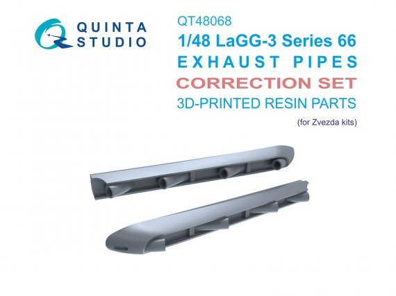 1/48 Lavochkin LaGG-3 series 66 Exhaust Pipes for Zvezda