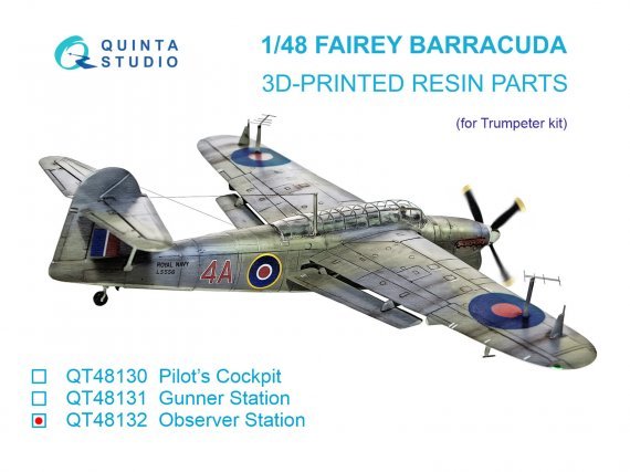 1/48 Fairey Barracuda Observer Station for Trumpeter