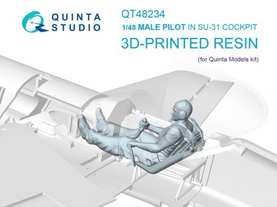 Pilot Figur sitzend SU-31 QUINTA 1/48