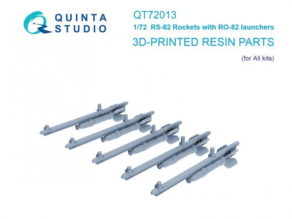 1/72 RS-82 Rockets with RO-82 launchers, 10 pcs for Zvezda