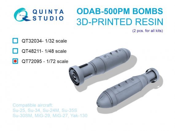 Quinta Studio Bombes ODAB-500PM 1/72 (x2)
