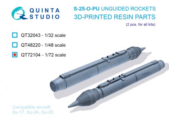 Quinta Studio Roquettes S-25-O-PU non guid�es 1/72
