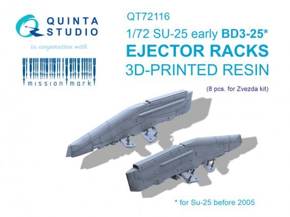 Quinta Studio R�teliers BD3-25 Su-25 pr�coce 1/72 Zvezda