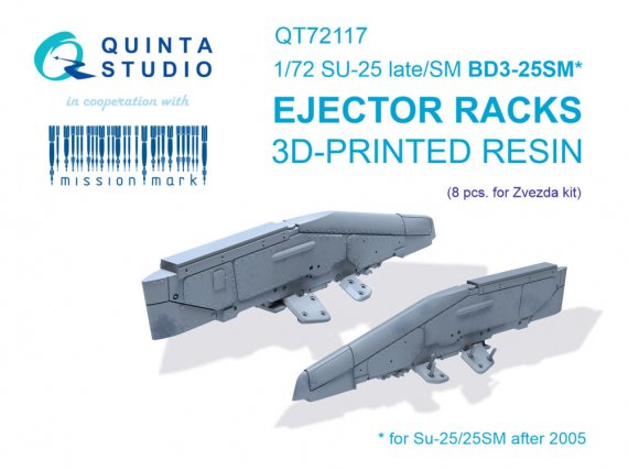 Quinta Studio Racks BD3-25SM Su-25 Tardif 1/72 Zvezda